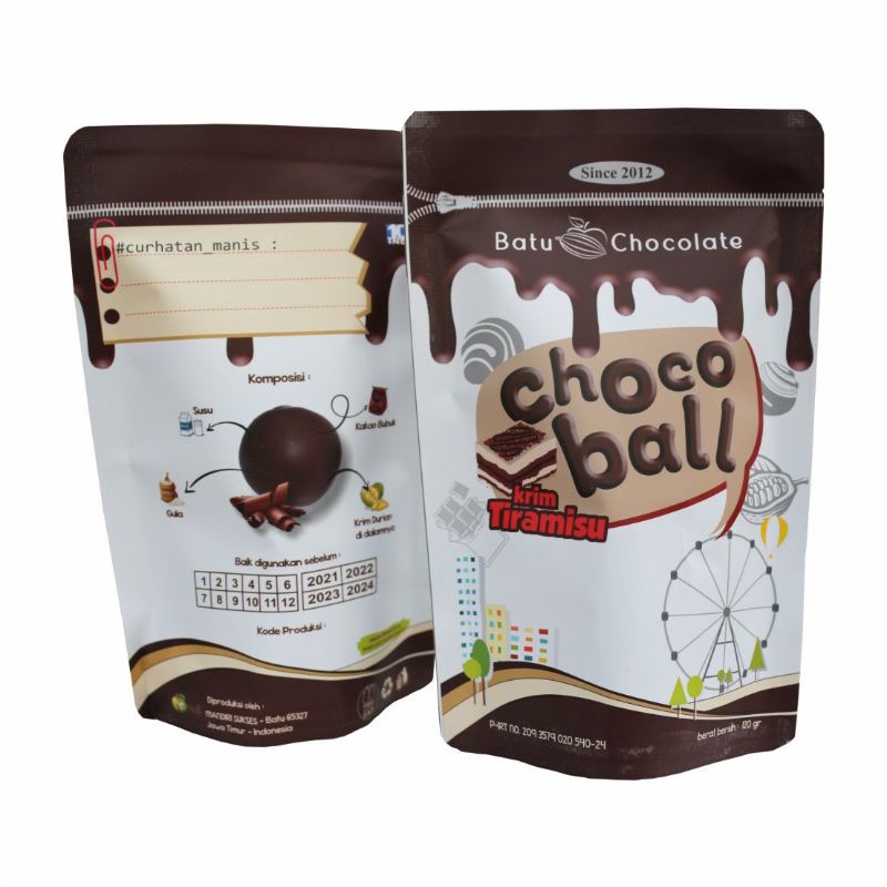 One Mandiri Sukses - Paket Chocoball Varian Rasa Mix isi 4 + Goodie Bag - Oleh Oleh Khas Malang Batu