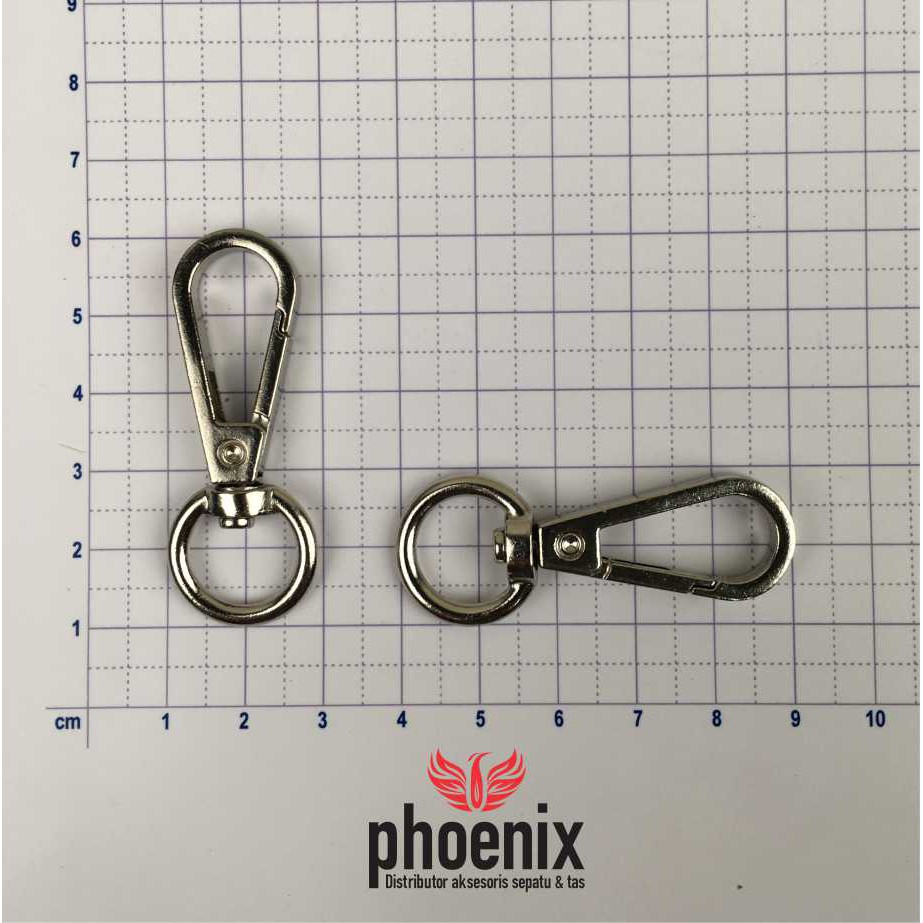 Kait tas bulat murah 13mm / Kew-kew/  cantolan / Ring tas