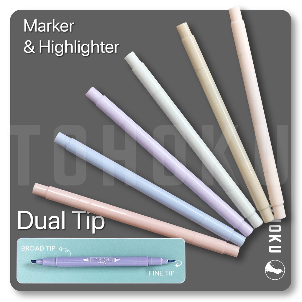 

Dual Tip Marker - Highlighter Pastel - Spidol & Stabilo Pastel