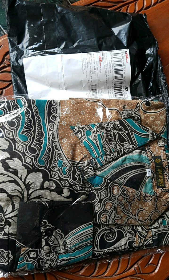 Kemeja Batik Lengan Panjang 021 Risna Batik Hrb026 Hem Batik Murah Seno Sogan Bakung Padi Manggar