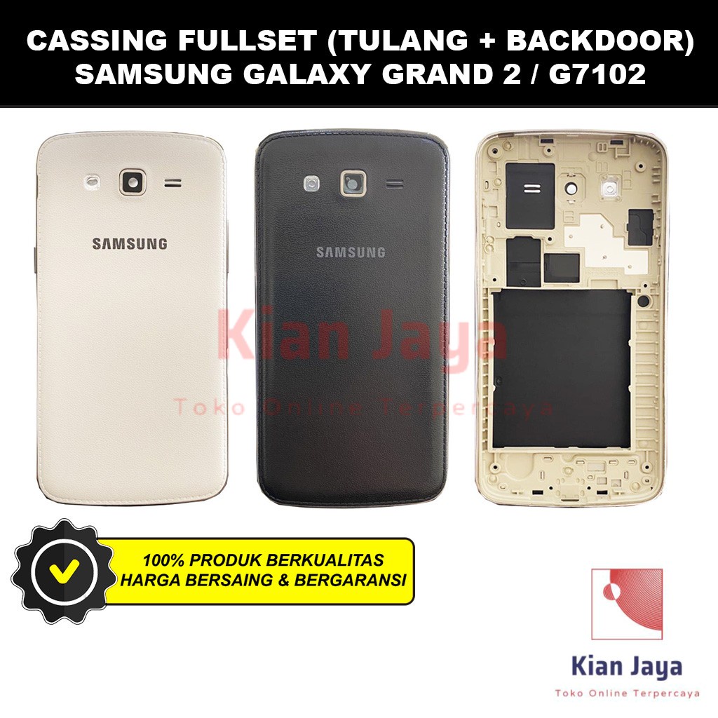 Cassing Casing Housing Fullset Hp Samsung Galaxy Grand 2 G7102 G7105 Original