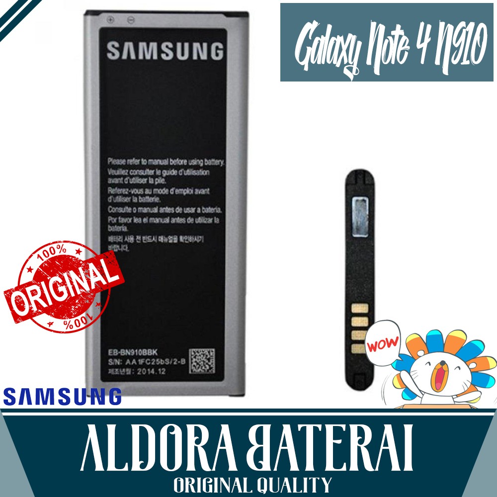 Aldora Baterai 99 Samsung N910 / NOTE 4 Doubel IC Premium Quality