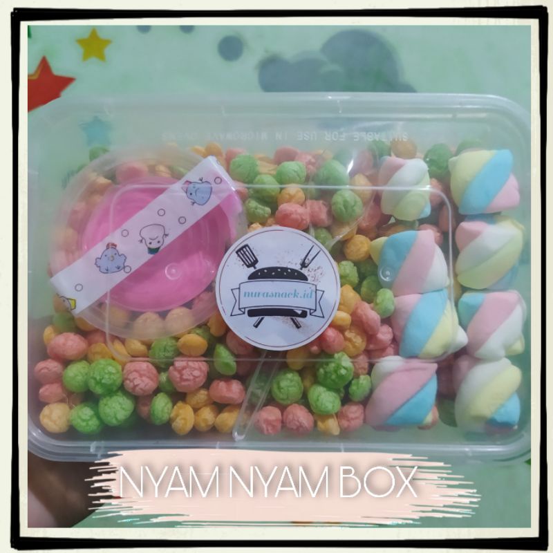 

NYAM NYAM CRISPY / NYAM NYAM BOX / RICE CRISPY BOX UKURAN 500ML