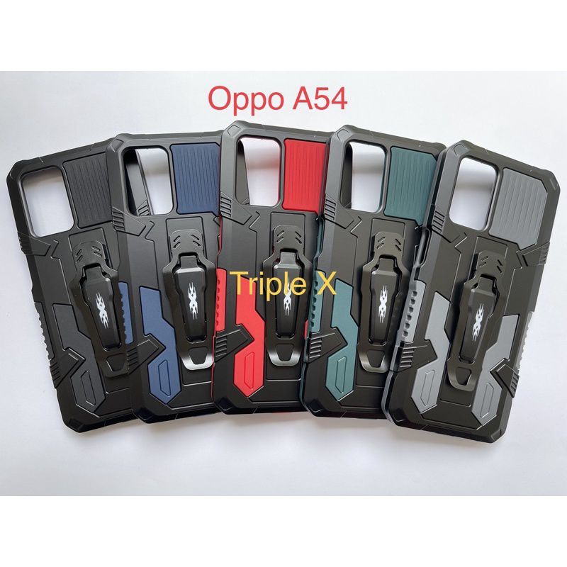 Casing Oppo A54 4g Casing Standing Handphone i-Cristal Robot Original