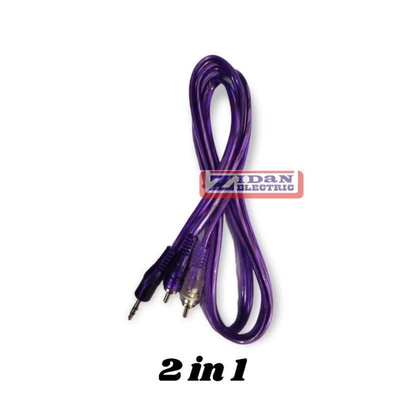 Kabel RCA Audio Video Aux 1,5m 1.5 5 Meter Jack 1 in 1 2 in 1 / Jack 1 2 3 Jalur Lovov