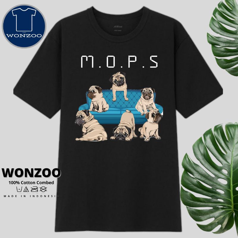 KAOS DOG PUG - BAJU DOG LOVERS (BAYAR DITEMPAT)