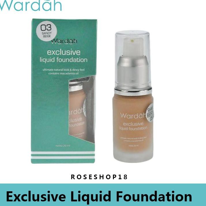 Terlaris Cod Original Exclusive Liquid Foundation Wardah Alas Bedak Make Up Bagus Tahan Lama W03 Shopee Indonesia