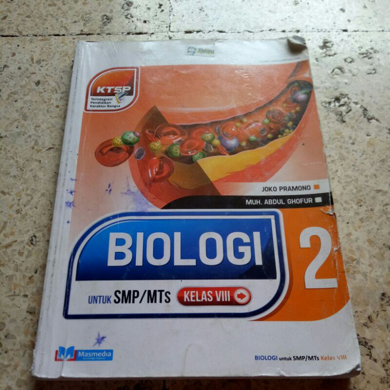 Buku BIOLOGI 2 SMP Kelas 8 (Bekas)