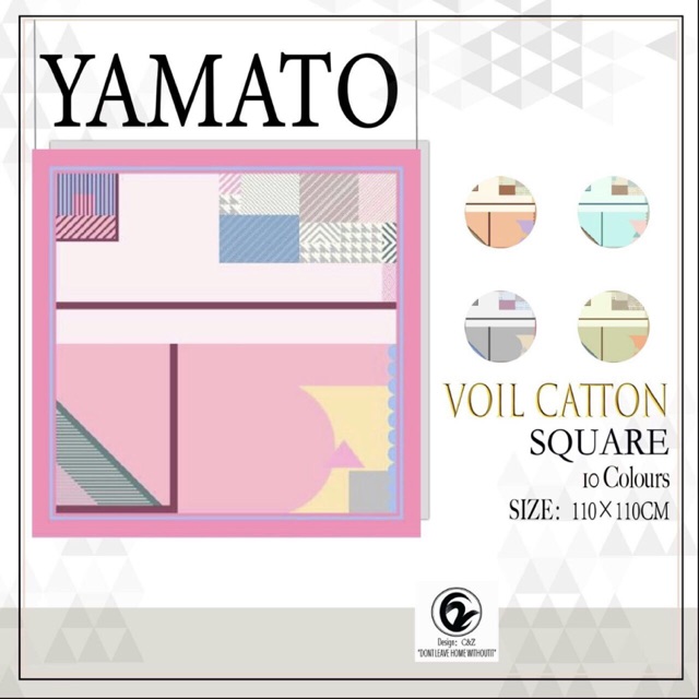 Jilbab segiempat 1 kodi 10warna