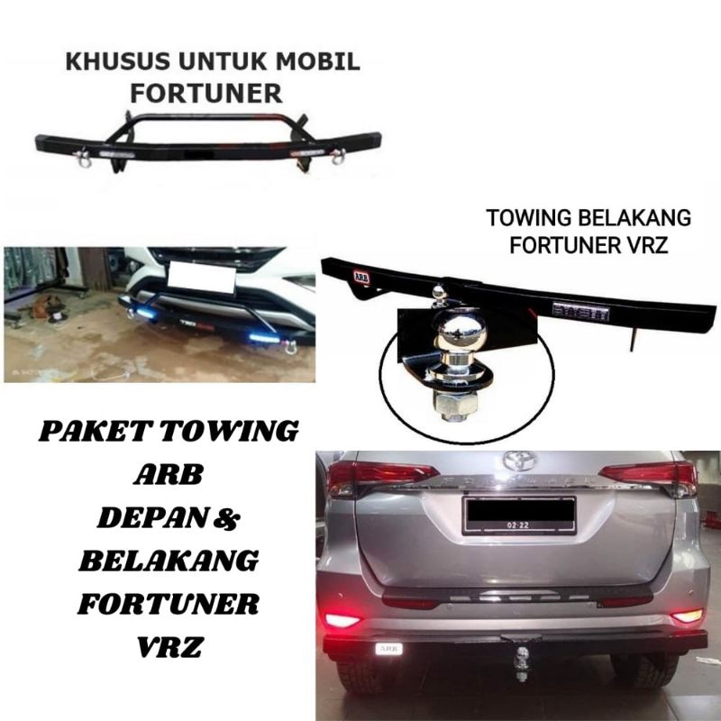 PAKET TOWING DEPAN BELAKANG ARB FORTUNER VRZ TOWING FORTUNER VRZ