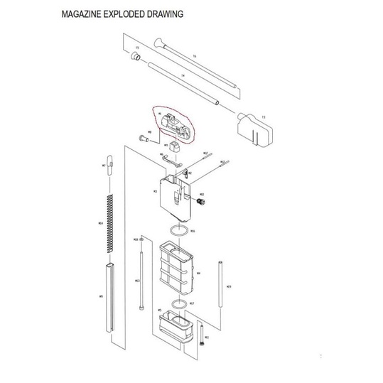 Bergaransi Magazine Upper Cover Kjw M4 Gbbr Original Promo