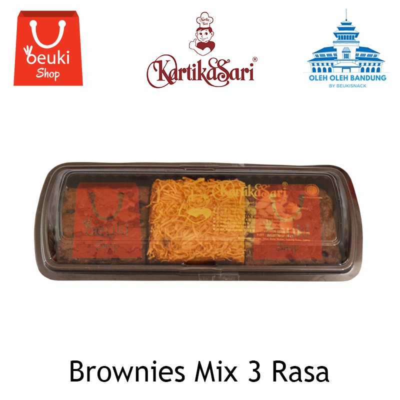 

Kartika Sari Bandung Brownies Mix 3 Rasa Almond Chococip Keju - 590gr