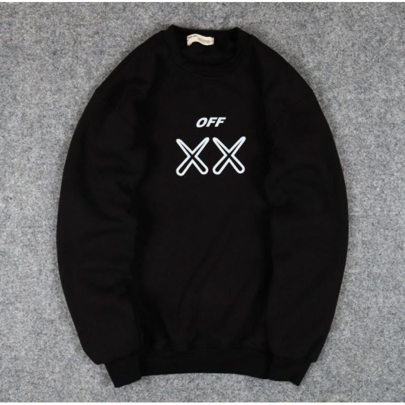 JAKET SWEATER CREWNECK OFF XX LDCN UNISEX PREMIUM QUALITY