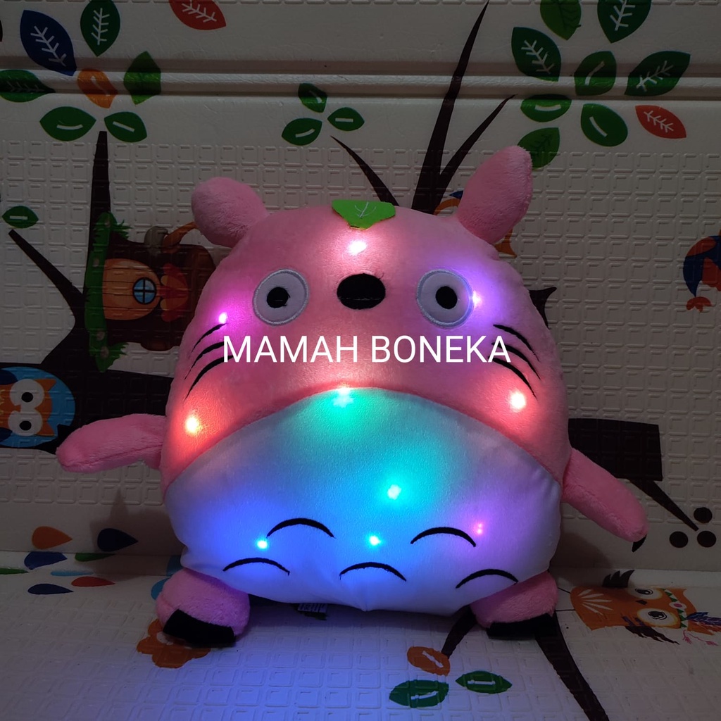 Boneka Totoro / Bantal Totoro Anime Lucu imut dan Gemesin size 30 cm Bisa Nyala Ada Lampu Led nya Mainan Boneka Bantal Tidur/Bantal Sofa