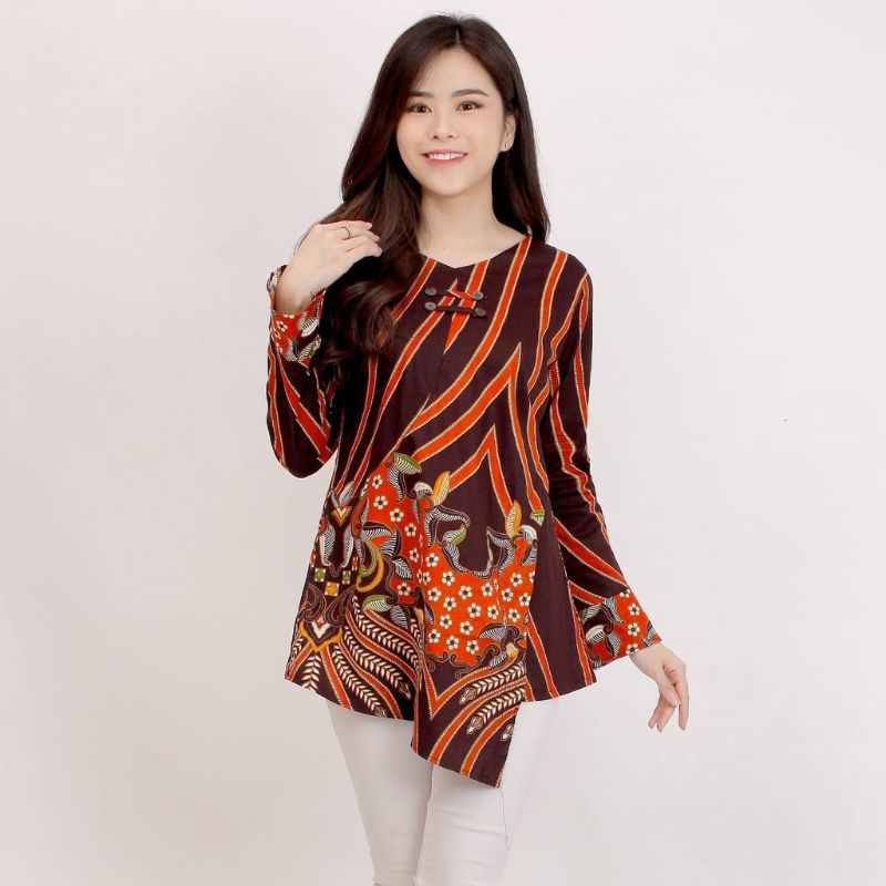 Batik wanita - Atasan blouse batik wanita fashion 517