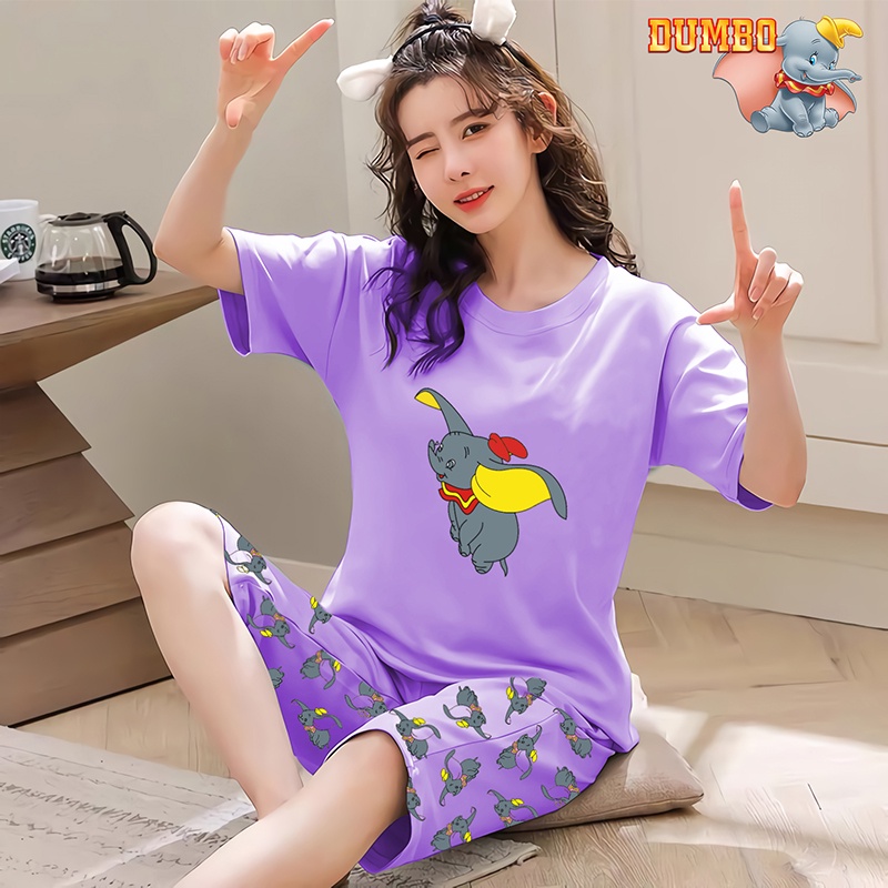 Baju Tidur Wanita Stelan Celana 3/4 DEWASA ALL SIZE STANDAR Baby doll bahan Kaos Celana Pendek Dewasa Allsize Murah Lilipop