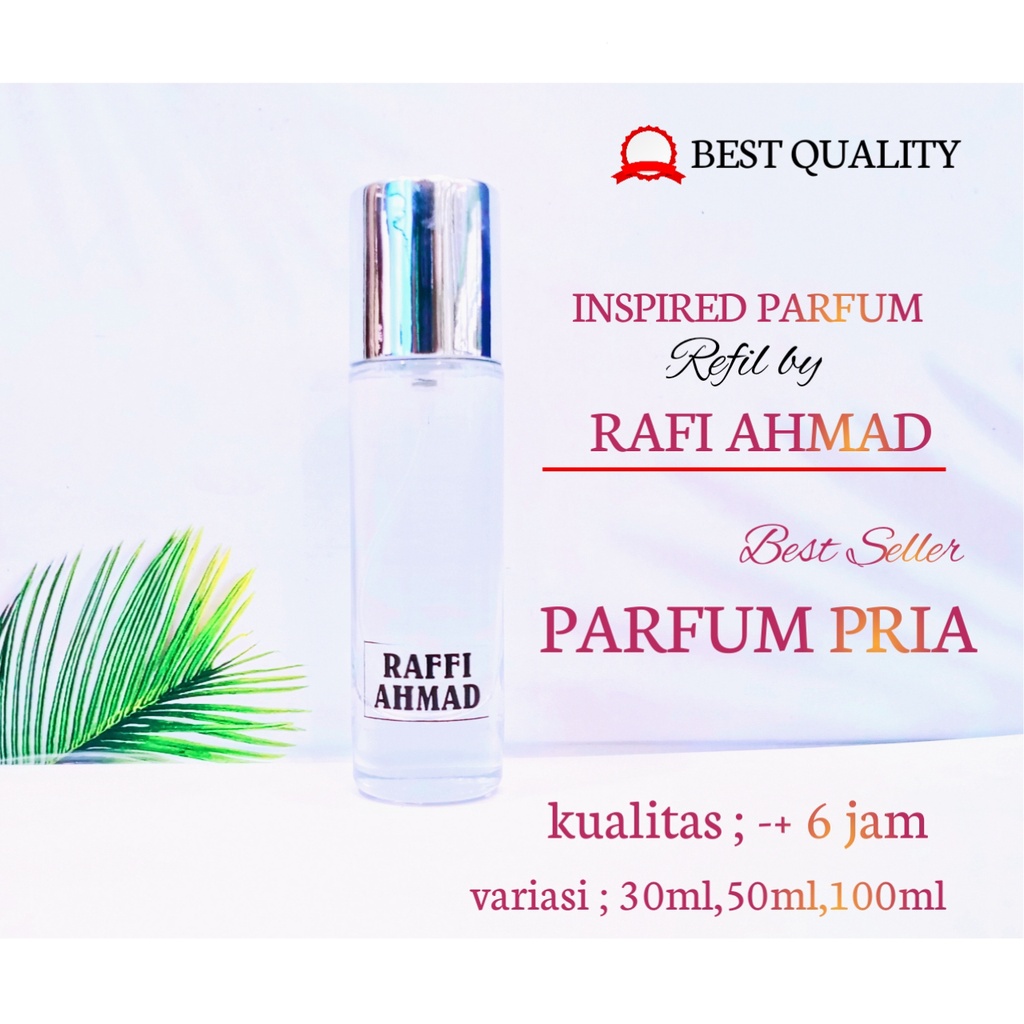 parfum pria refil rafi ahmad best quality, parfum cowok parfum tahan lama