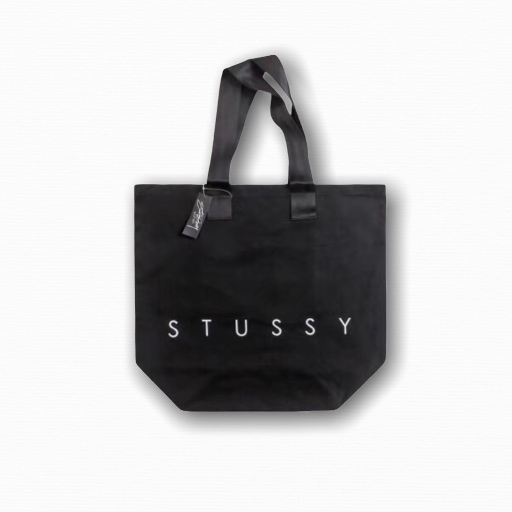 ‌Stussy Canvas Tote Bag Black