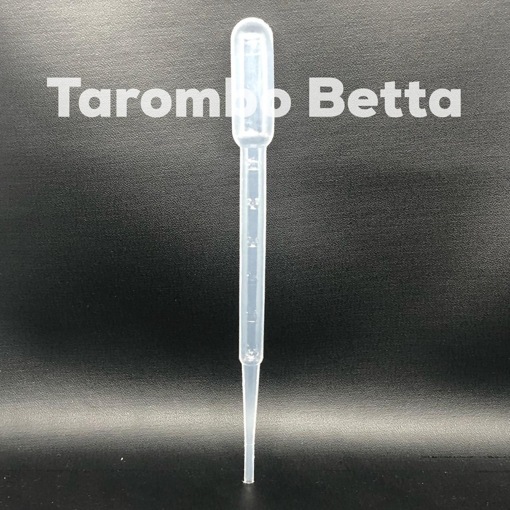 Pipet Tetes Plastik 3ml 3 Pakan Ikan Kutu Air Artemia Daphnia Magna Jentik Nyamuk Cacing Sutra Beku