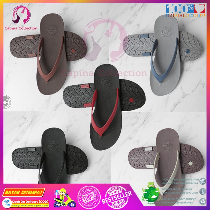  CAMOU WIRA 01 Sandal  Jepit Pria Casual Anti Sllip Bahan 