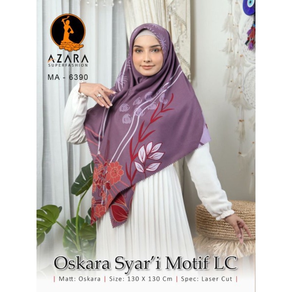 Hijab segiempat motif Jumbo Azkara 130x130 sd 140x140