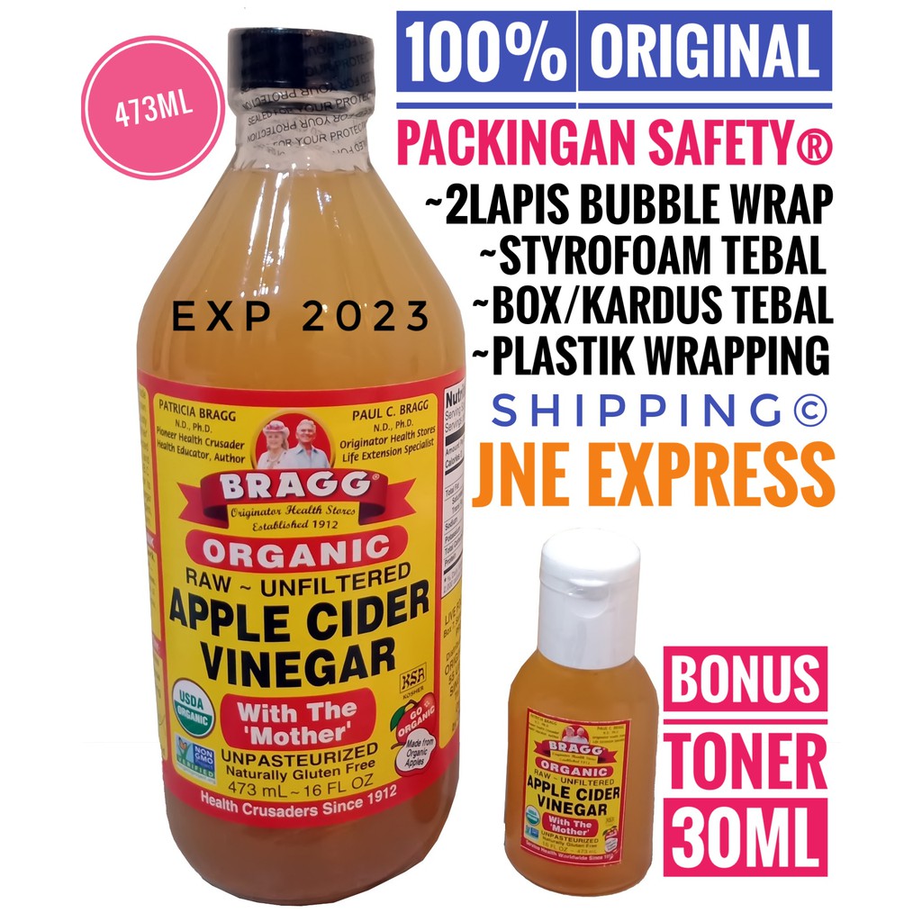 [PROMO FREE TONER] BRAGG Apple Cider Vinegar / Cuka Apel 