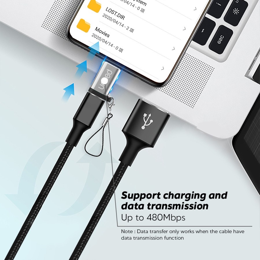 UNEED Zinc Alloy Converter Micro USB to Type C - UAT02MC