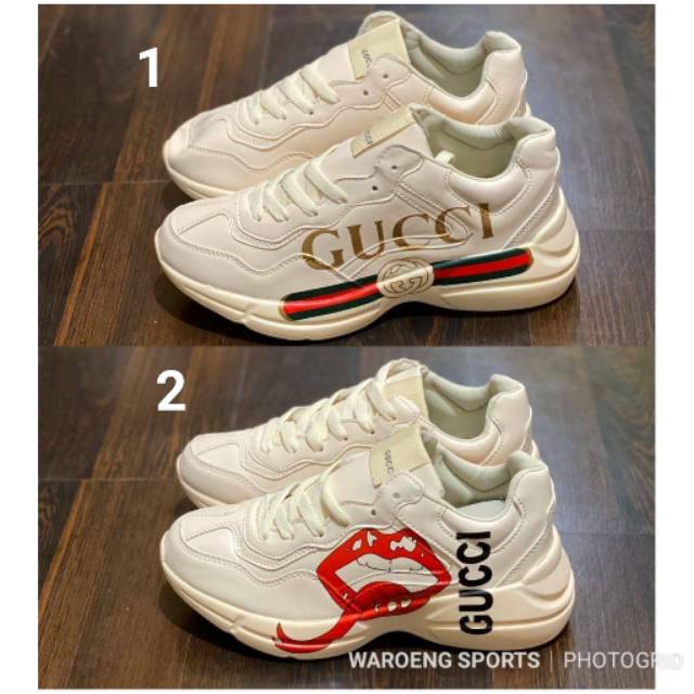  Sepatu  Gucci  Rhyton Women UNISEX Cewek Fashion Wanita Guci 