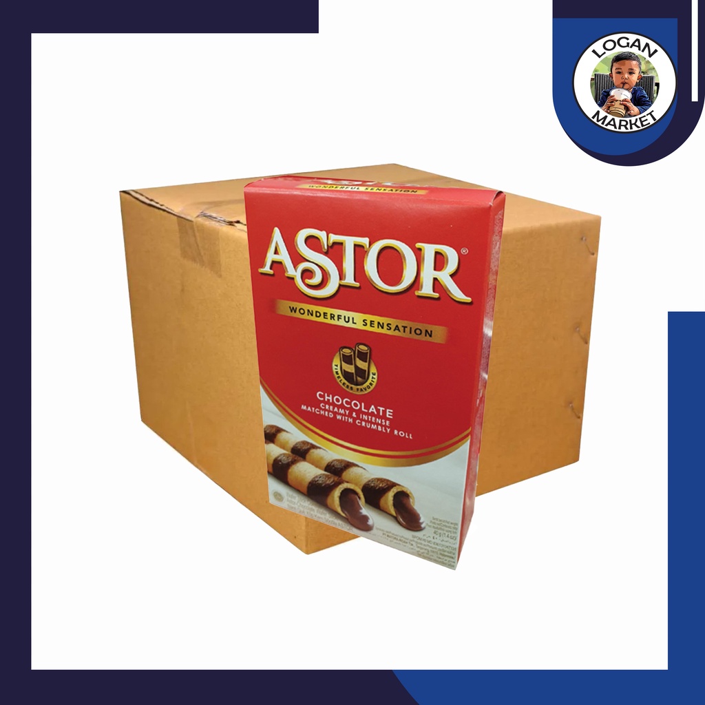 Dus Karton Astor Double Coklat Chocolate 40gr 40gram 40 gram 1 Dus 36 Box