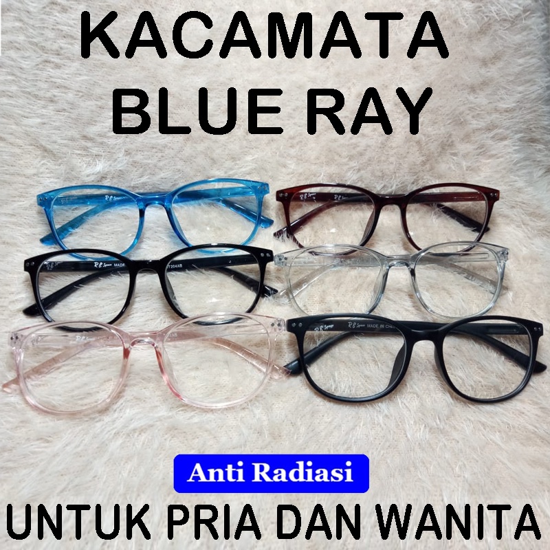 Kacamata pria anti radiasi trendy / kacamata wanita pria anti sinar radiasi hp dan komputer terbaru 