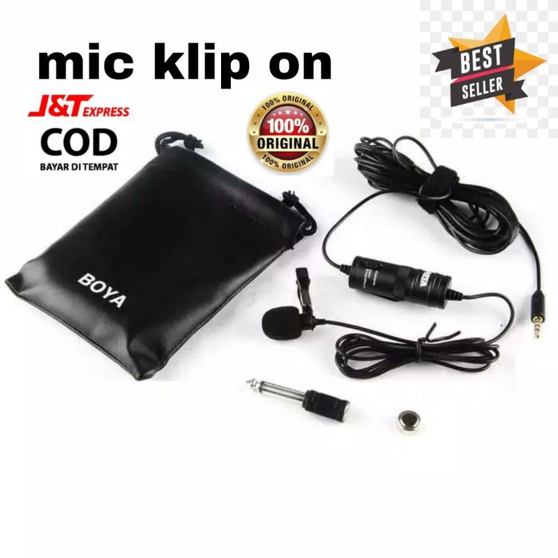 mic klip on boya