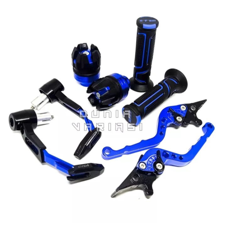 PAKET MURAH 4 ITEM PROGUARD ROBOT+1SET HENDEL FUL CNC+HANDGRIP BAD+JALU AS RODA FOR VIXION,MIO,VARIO,NMAX,FU,TIGER