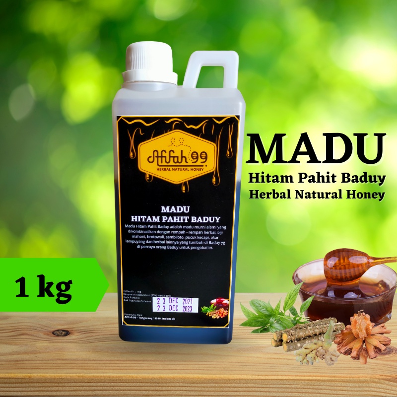 

Madu Hitam Pahit Baduy 1kg - Herbal Natural Honey - Madu Hutan Baduy - Madu Afifah 99