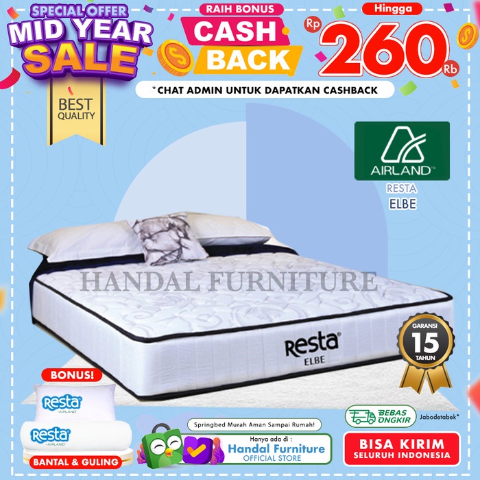 Airland Resta Hanya Kasur Spring Bed Elbe 90X200