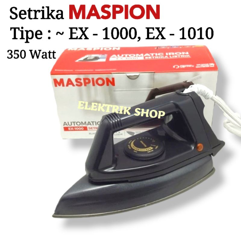 SETRIKA / GOSOKAN MASPION EX-1000 EX-1010 HITAM