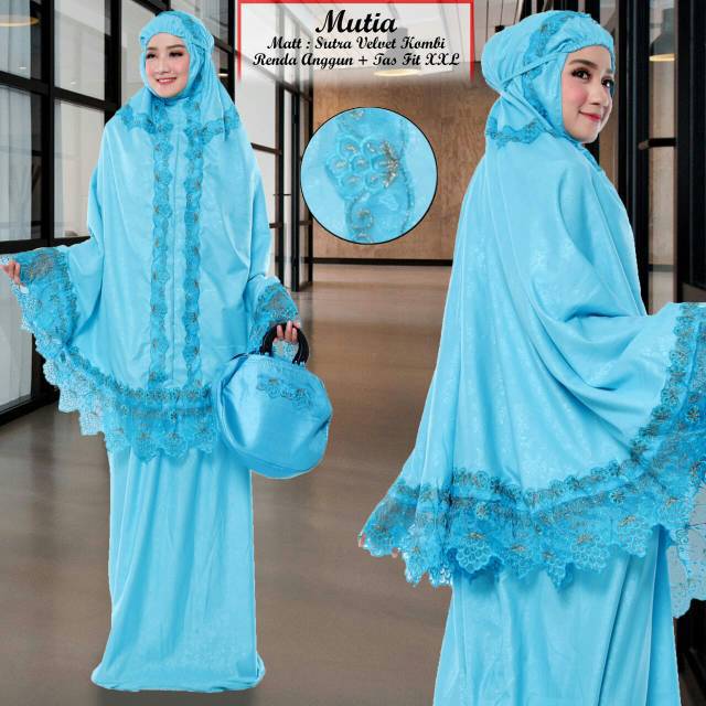 MUKENA MUTIA/MUKENA SUTRA/MUKENA VELVET/MUKENA MURAH/MUKENA JUMBO/GROSIR TANAH ABANG/FREE ONGKIR