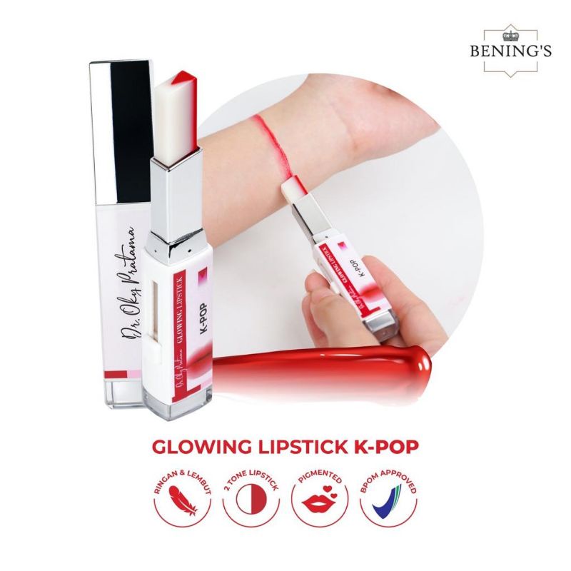 LIPSTIK OMBRE KOREA BENINGS SKINCARE BY dr.OKY PRATAMA