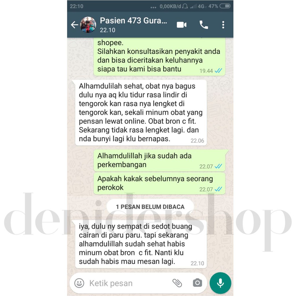 Obat gurah paru hidung tersumbat batuk berdahak hilang penciuman tbc anosmia berlendir herbal bron c fit-6