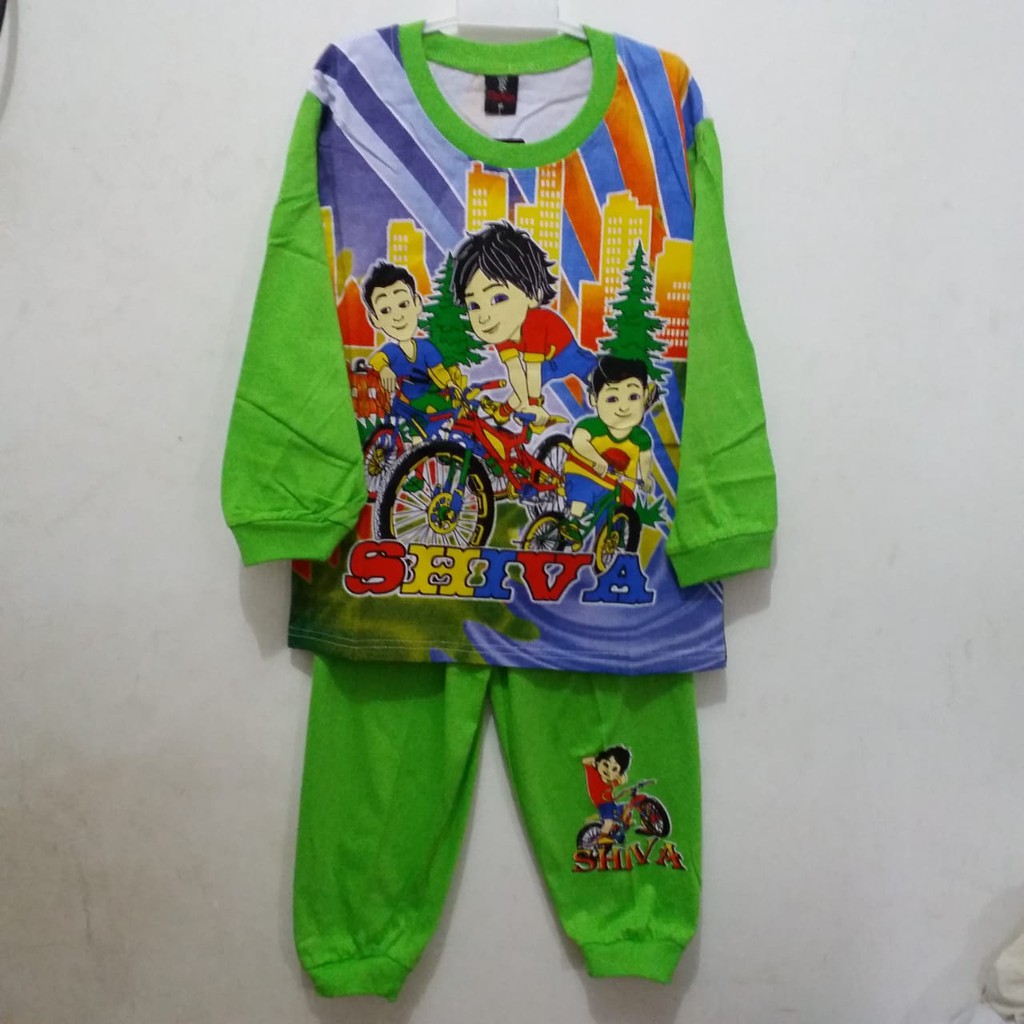 BAJU SETELAN ANAK KARAKTER CARS, SHIVA TANGAN PANJANG GB-468K