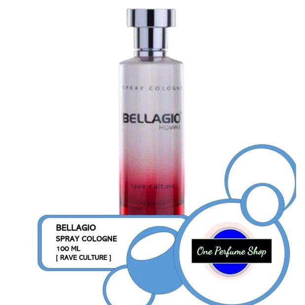 Parfum Bellagio Spray Cologne Rave Culture Belagio Merah 100ml