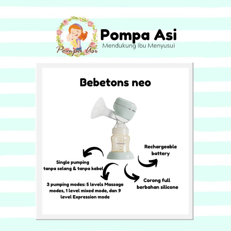 Bebetons Neo / Pompa Asi Bebetons / Pompa Asi Murah / Bebetons Breastpump