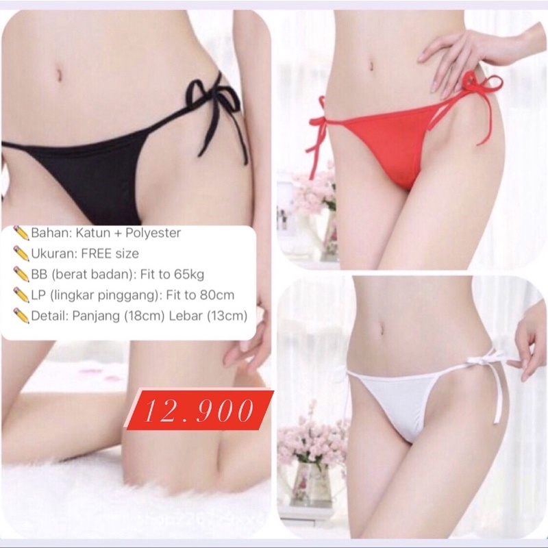 CD Celana Dalam G String Tali Samping Erotis Sexy Pakaian Dalam Lingerie