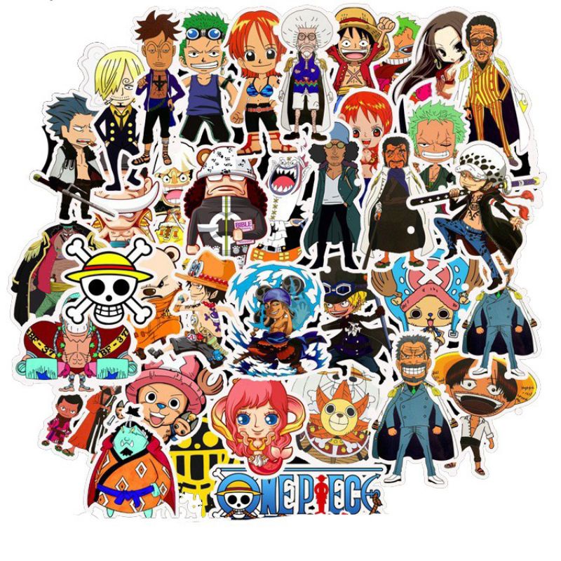 

(32 PCS) STICKER ANIME ONE PIECE