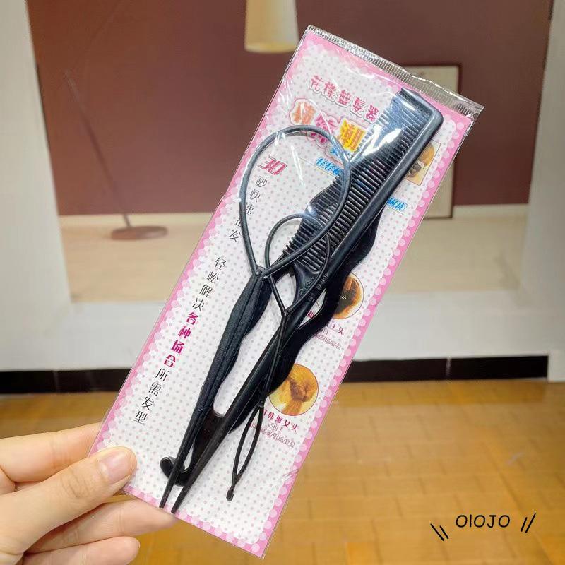 【COD】4pcs / Set Sisir + Jepit Rambut Portable Warna Permen Untuk Styling