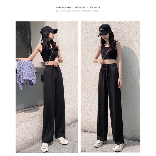 [CLEARANCE SALE] PANTS HIGHWAIST SANTAI  CELANA PANTS WANITA CEWEK CULLOTE HW BAGGY KANTORAN MX845