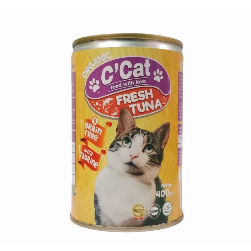 C'Cat kaleng 400 gram makanan kucing wet food