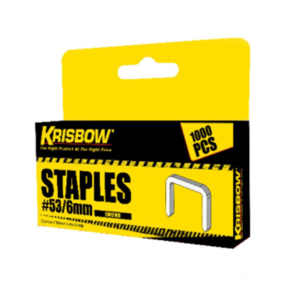 

KRISBOW REFILL STAPLES ISI ULANG 6MM / ISI ULANG STAPLES 6 MM 1000PCS