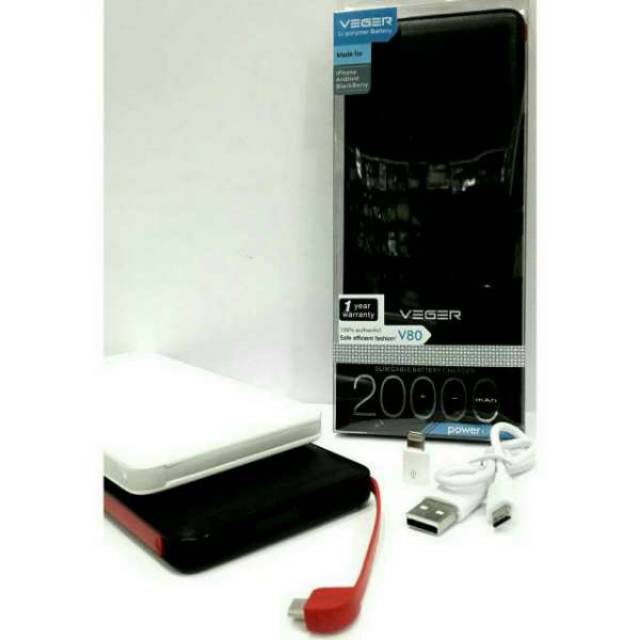POWER BANK VEGER 20000 mAh