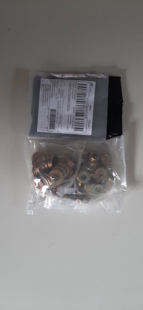 M10 Ring Plat Galvanis Kuning Wp Washer Plate 10mm