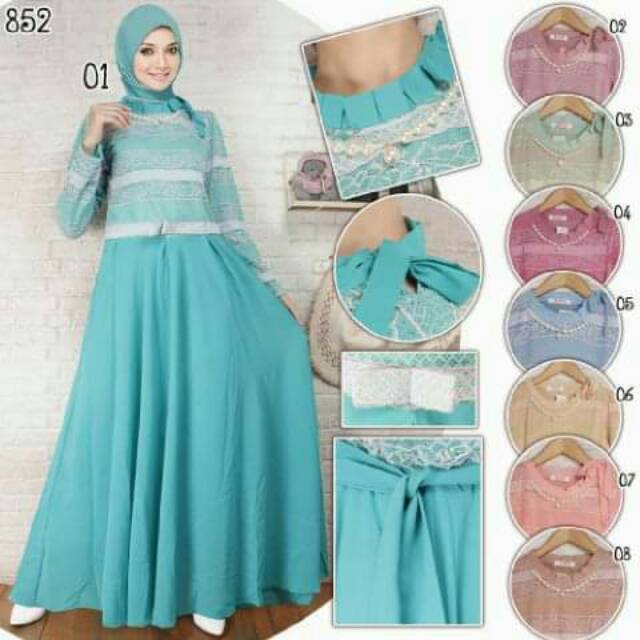 sale gamis brocat  mewah/gamis ceruti